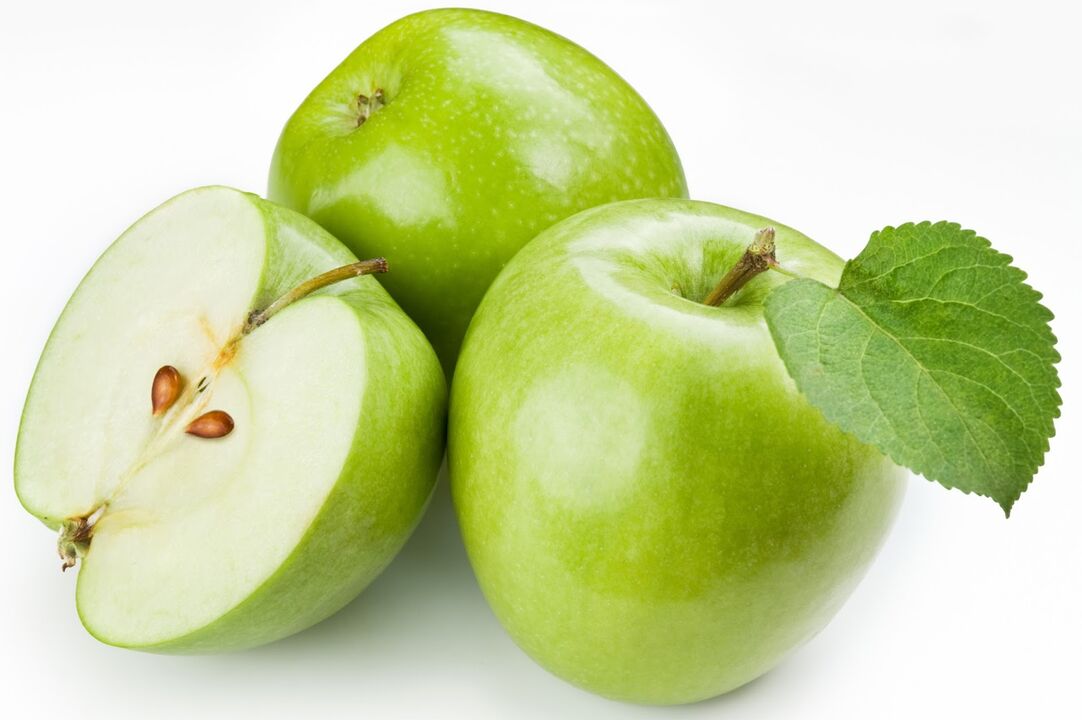 Apple can be included in the diet of the kefir fasting day
