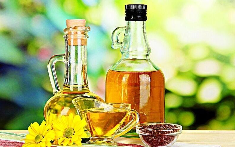 Linseed oil is a useful product for losing weight and healing the body. 